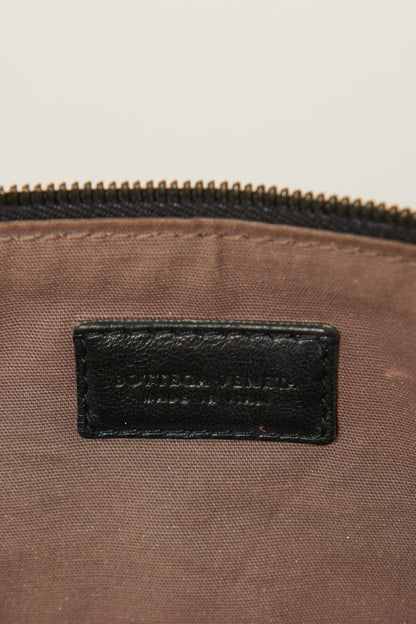 Black Preowned Intrecciato Frill Clutch