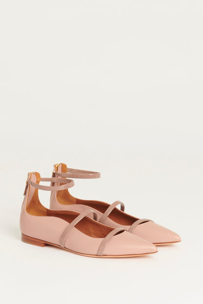 Dusty Pink Preowned Maureen Flat Pumps