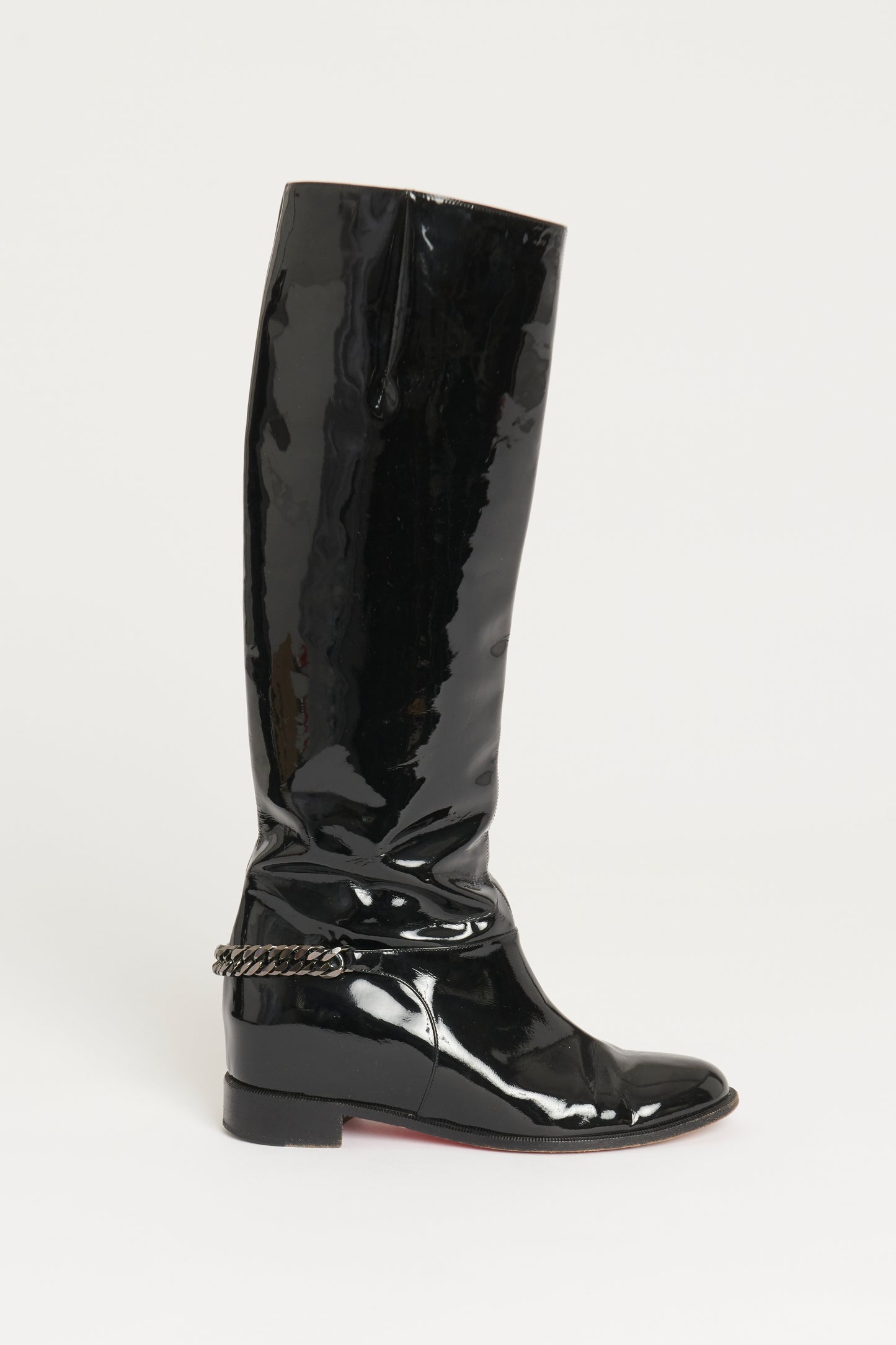 Black Patent Preowned Cate Riding Boots