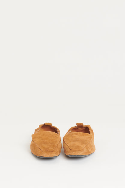 Camel Suede Preowned Loafers