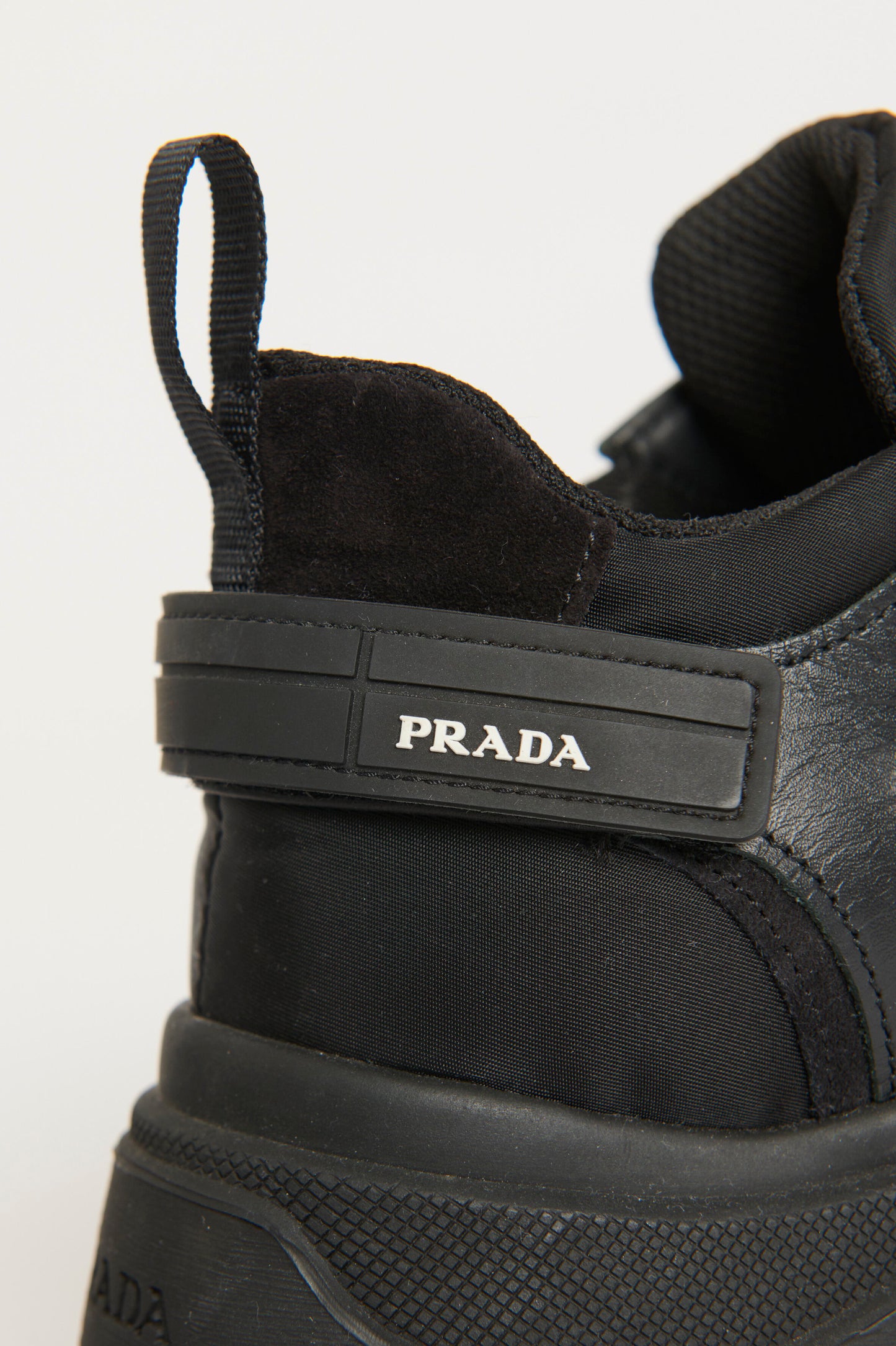 Black Leather Preowned Centaurus Sneakers