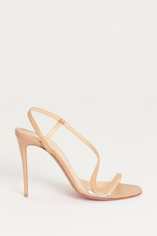 Beige Leather Preowned Rosalie Sandals