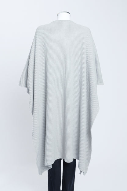 Pale Grey Cashmere Preowned Poncho
