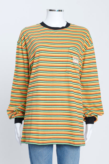Striped Cotton L/S T-shirt