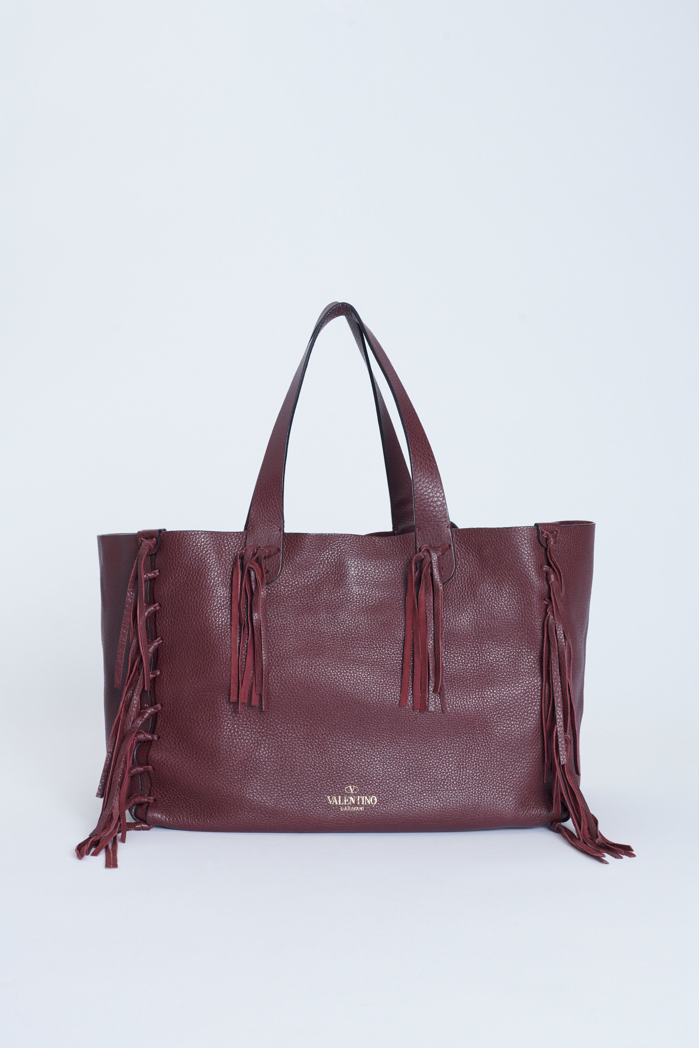 Valentino c rockee hot sale fringe tote