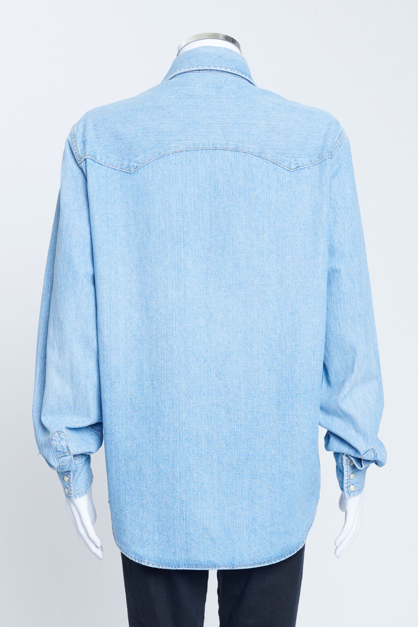 Vintage Blue Stripe Long Sleeve Pearl Snap – Cowkid Clothing Company