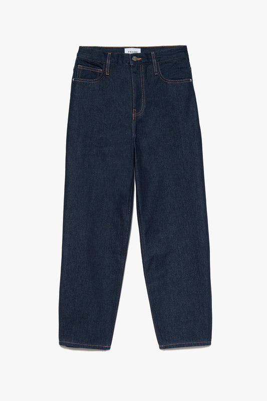 Blue Ultra High Rise Barrel Denim Jeans