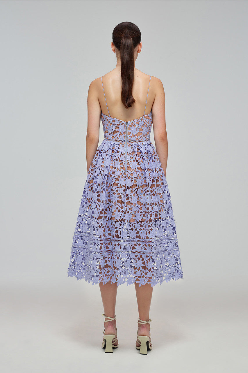 Lilac Azaela Midi Dress Reluxe Fashion