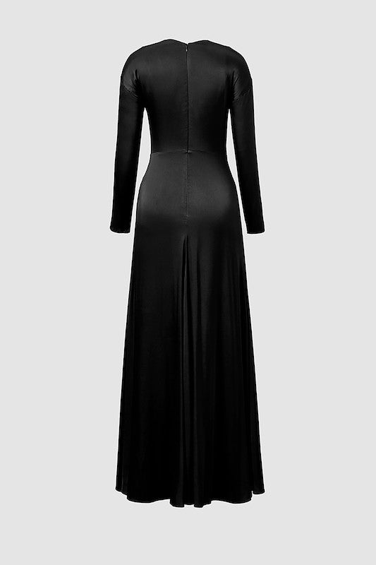 Black Noor Silk Dress
