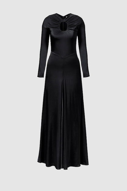 Black Noor Silk Dress