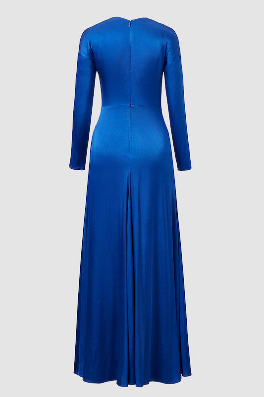 Cobalt Noor Silk Dress